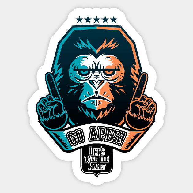 Go Apes Sticker by heybro